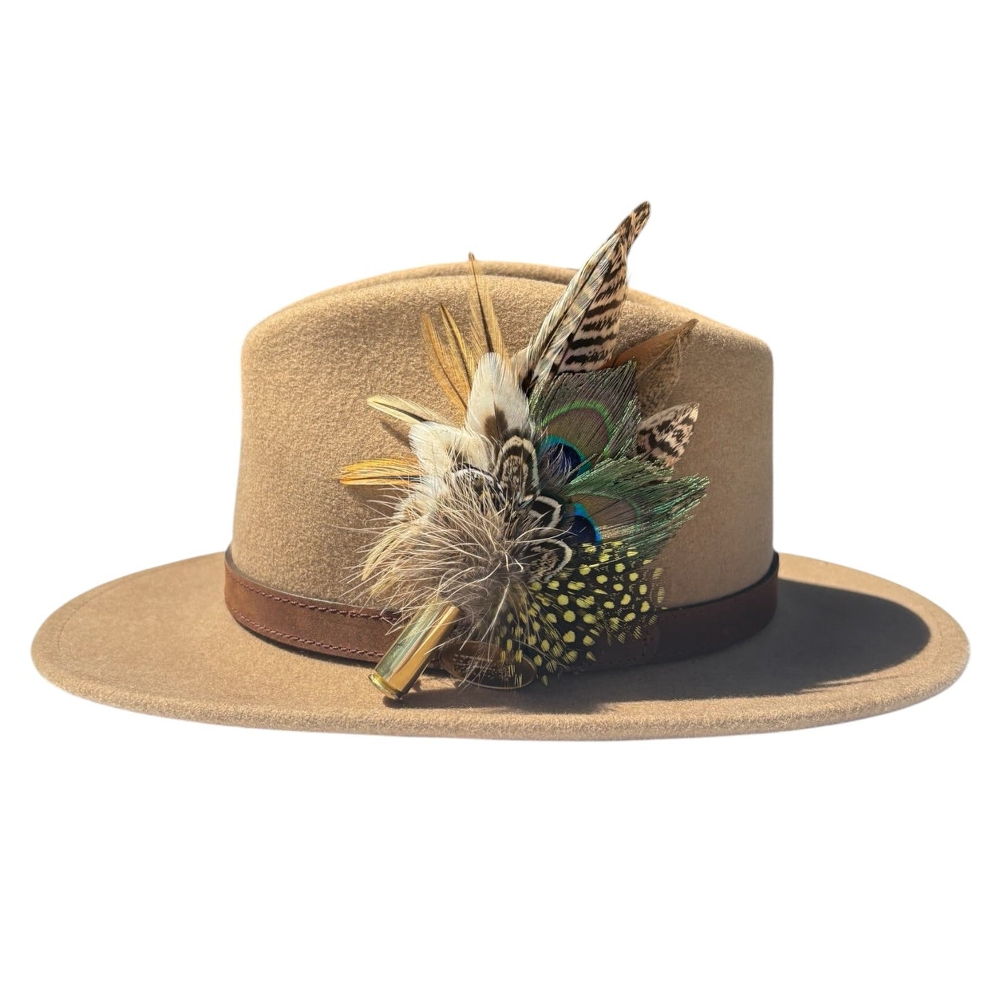 Peacock, Rooster, Guinea Fowl, Duck & Pheasant Feather Hat Pin CFP875