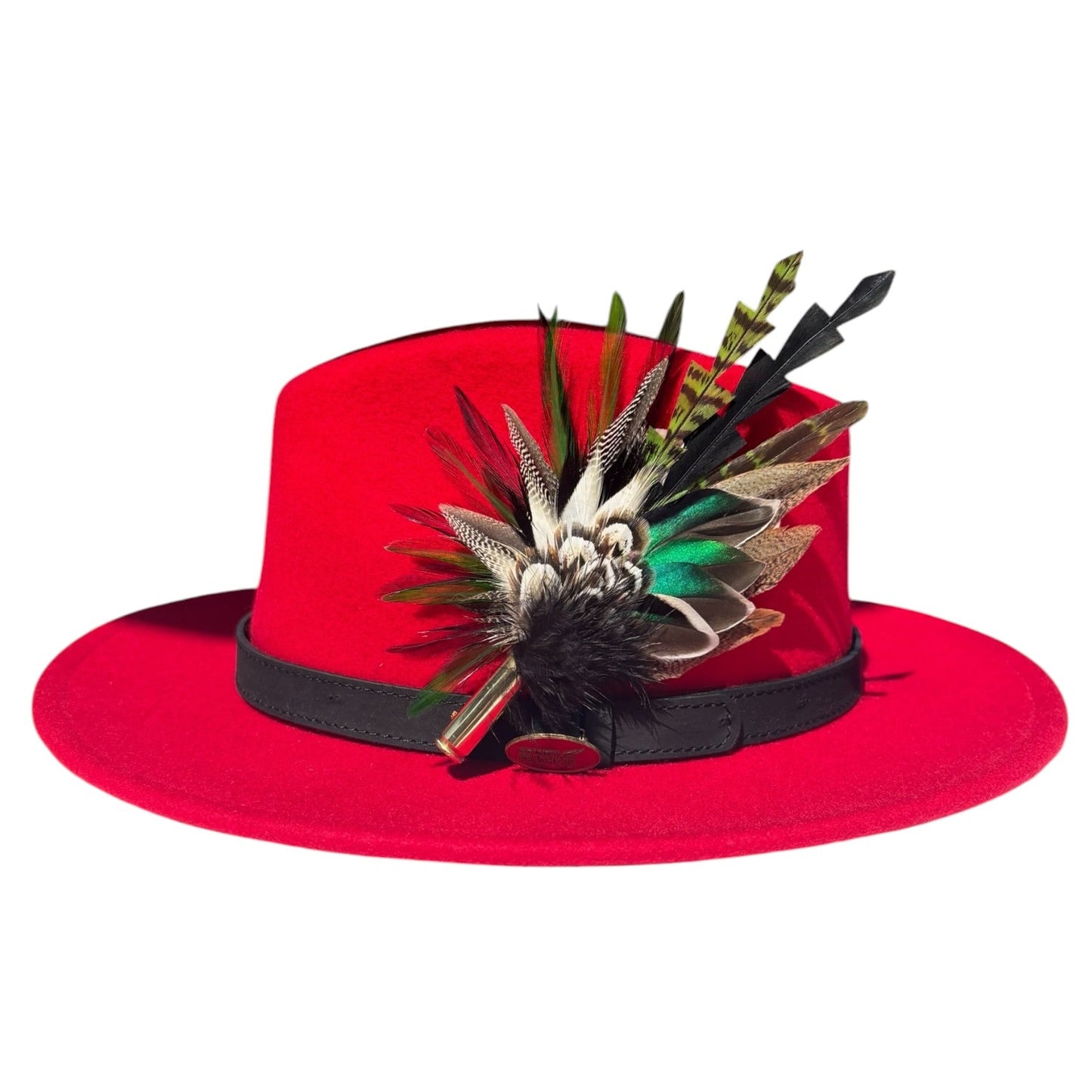 Teal, Rooster, Duck & Pheasant Feather Hat Pin CFP877