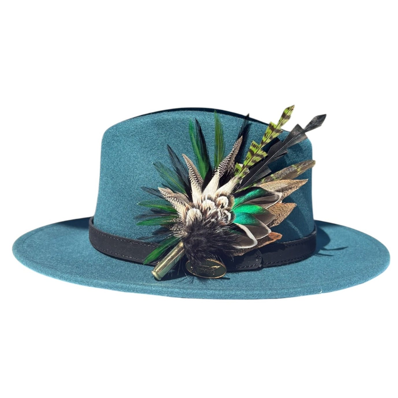 Teal, Rooster, Duck & Pheasant Feather Hat Pin CFP877