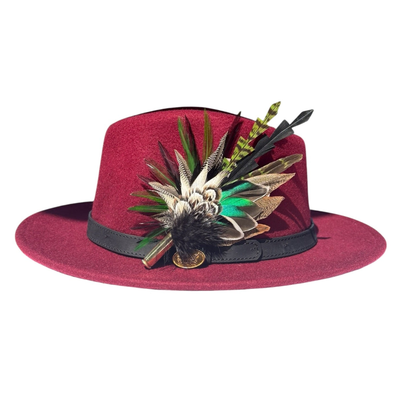 Teal, Rooster, Duck & Pheasant Feather Hat Pin CFP877