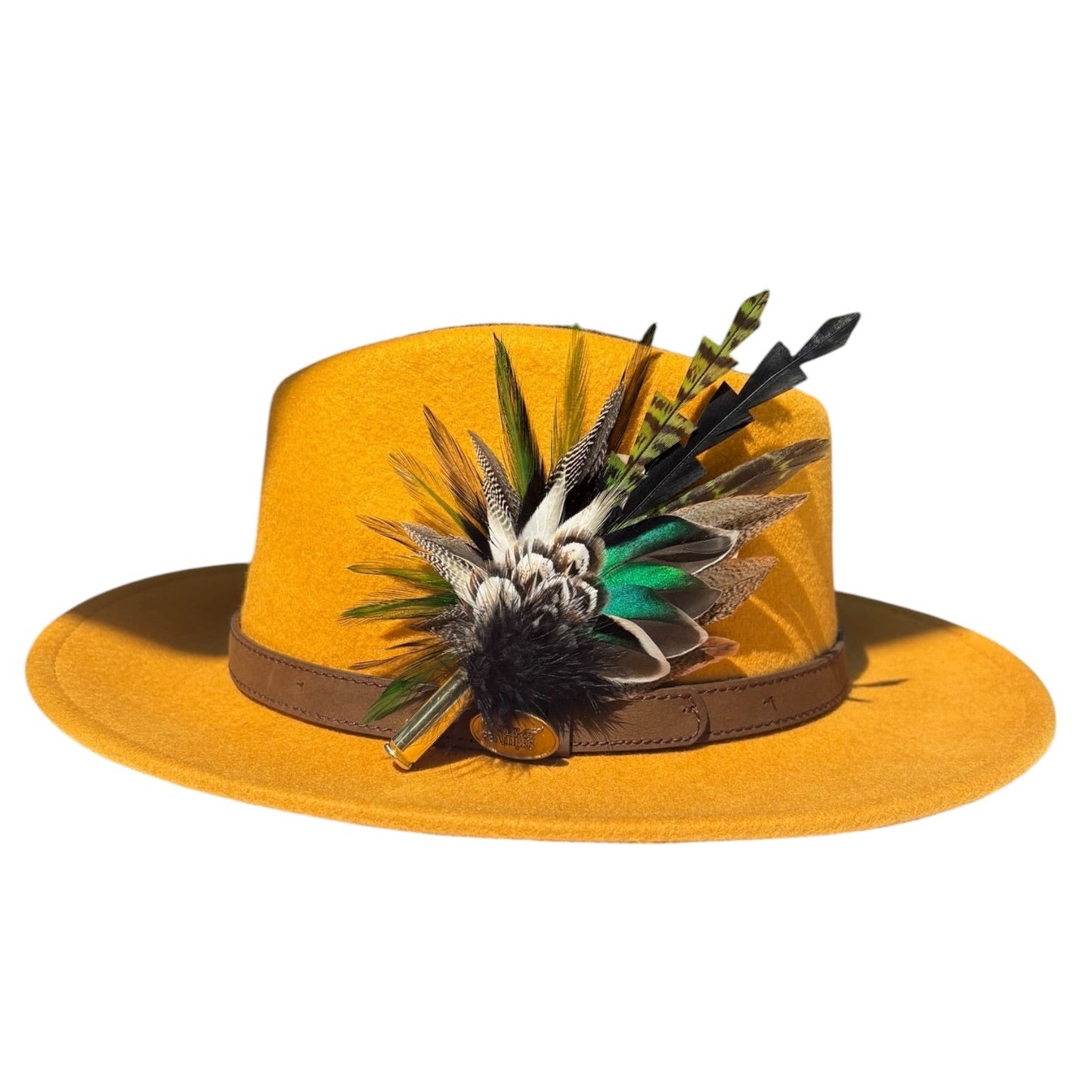 Teal, Rooster, Duck & Pheasant Feather Hat Pin CFP877