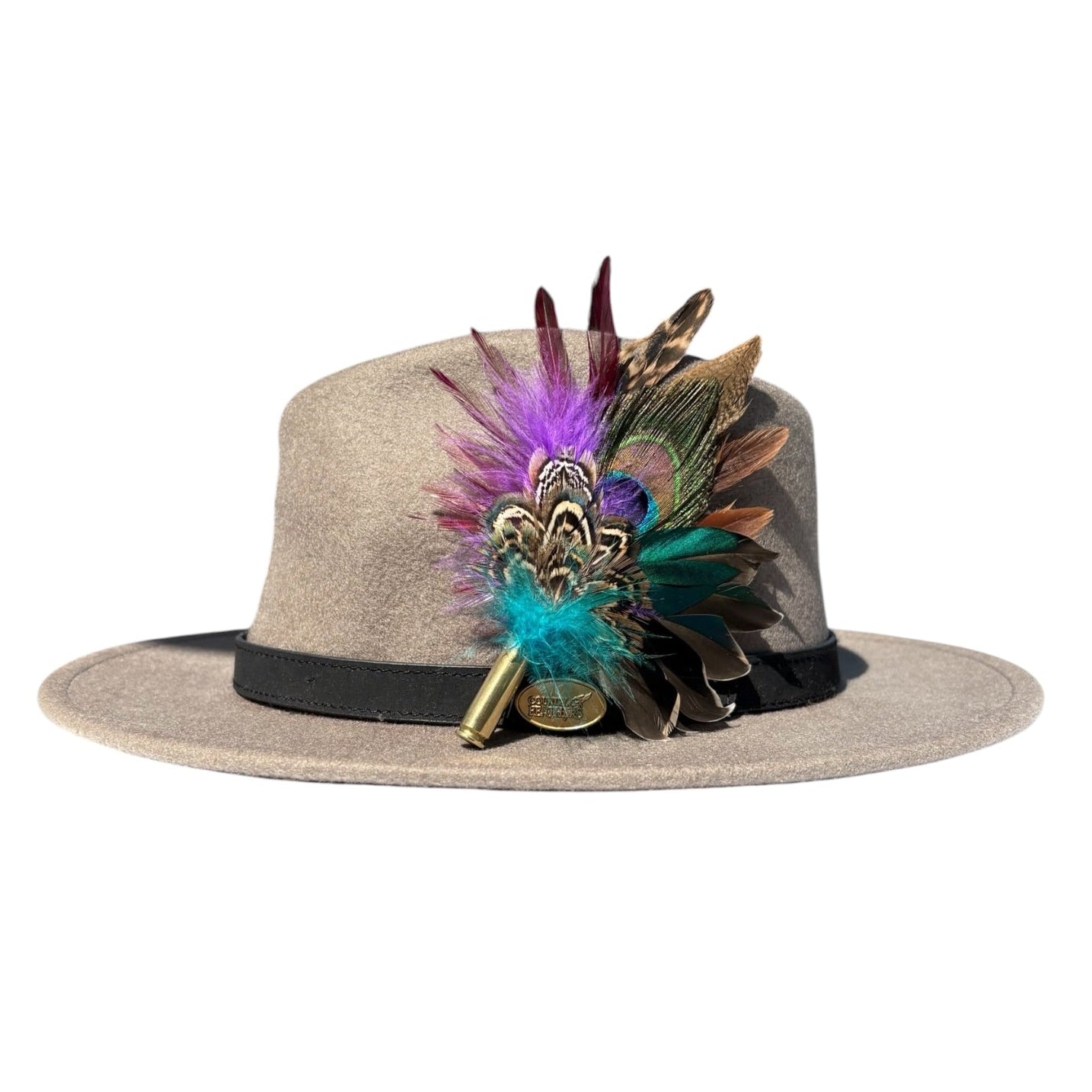 Teal, Rooster, Peacock and Pheasant Feather Hat Pin CFP869