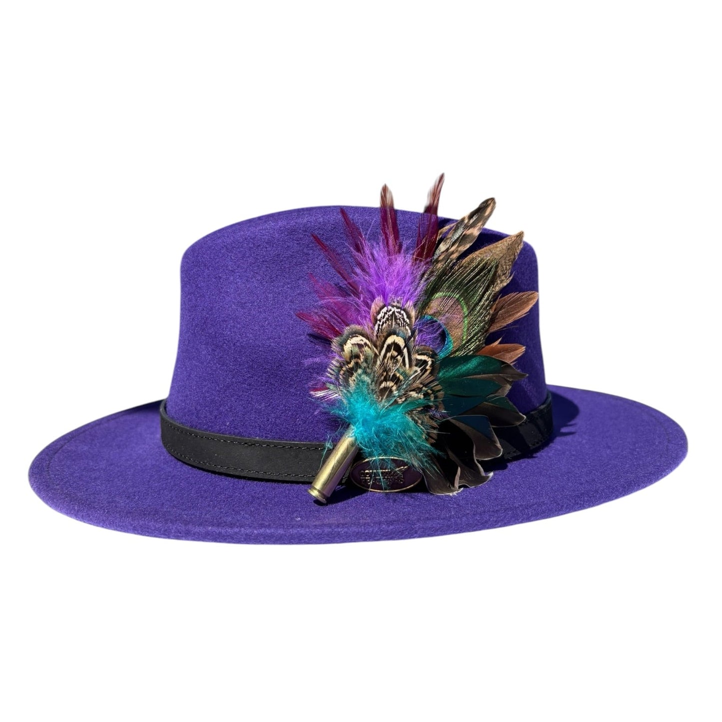 Teal, Rooster, Peacock and Pheasant Feather Hat Pin CFP869