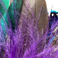 Teal, Rooster, Peacock, & Pheasant Feather Hat Pin CFP870