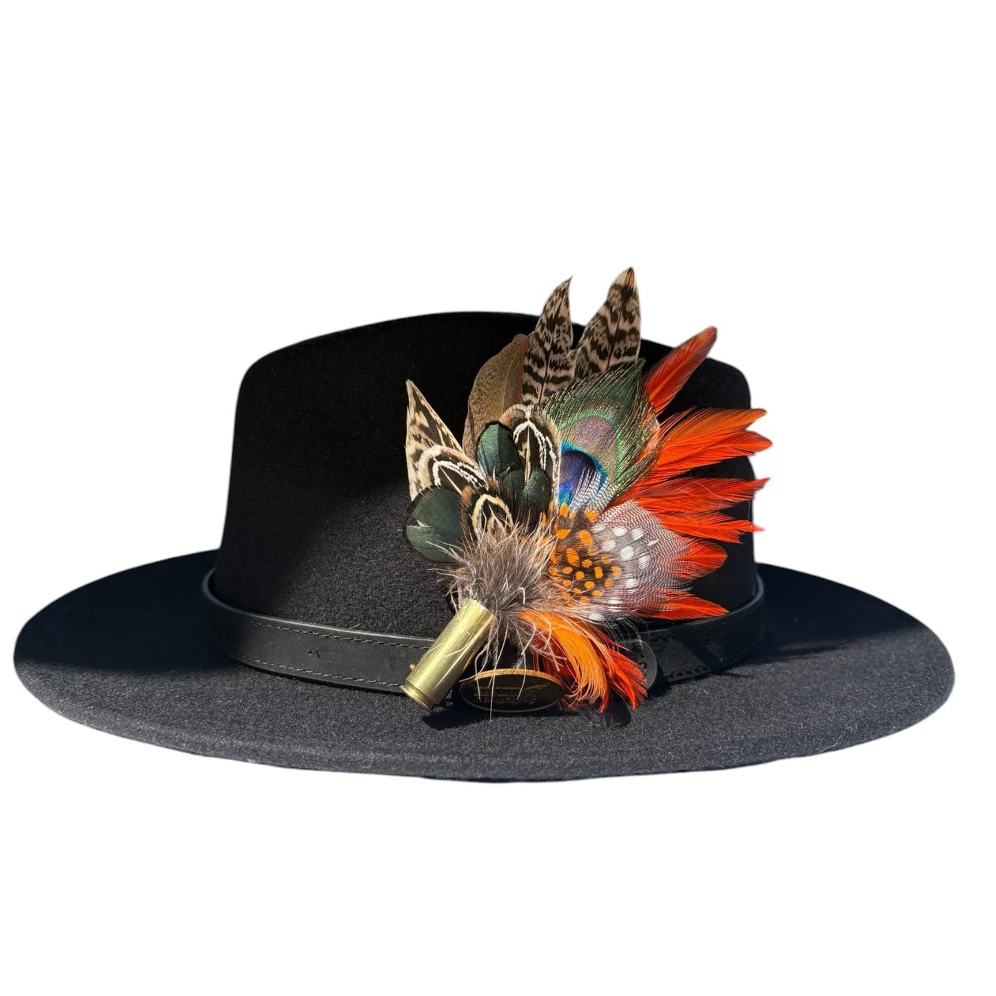 Peacock, Rooster, Guinea Fowl, Goose & Pheasant Feather Hat Pin CFP872