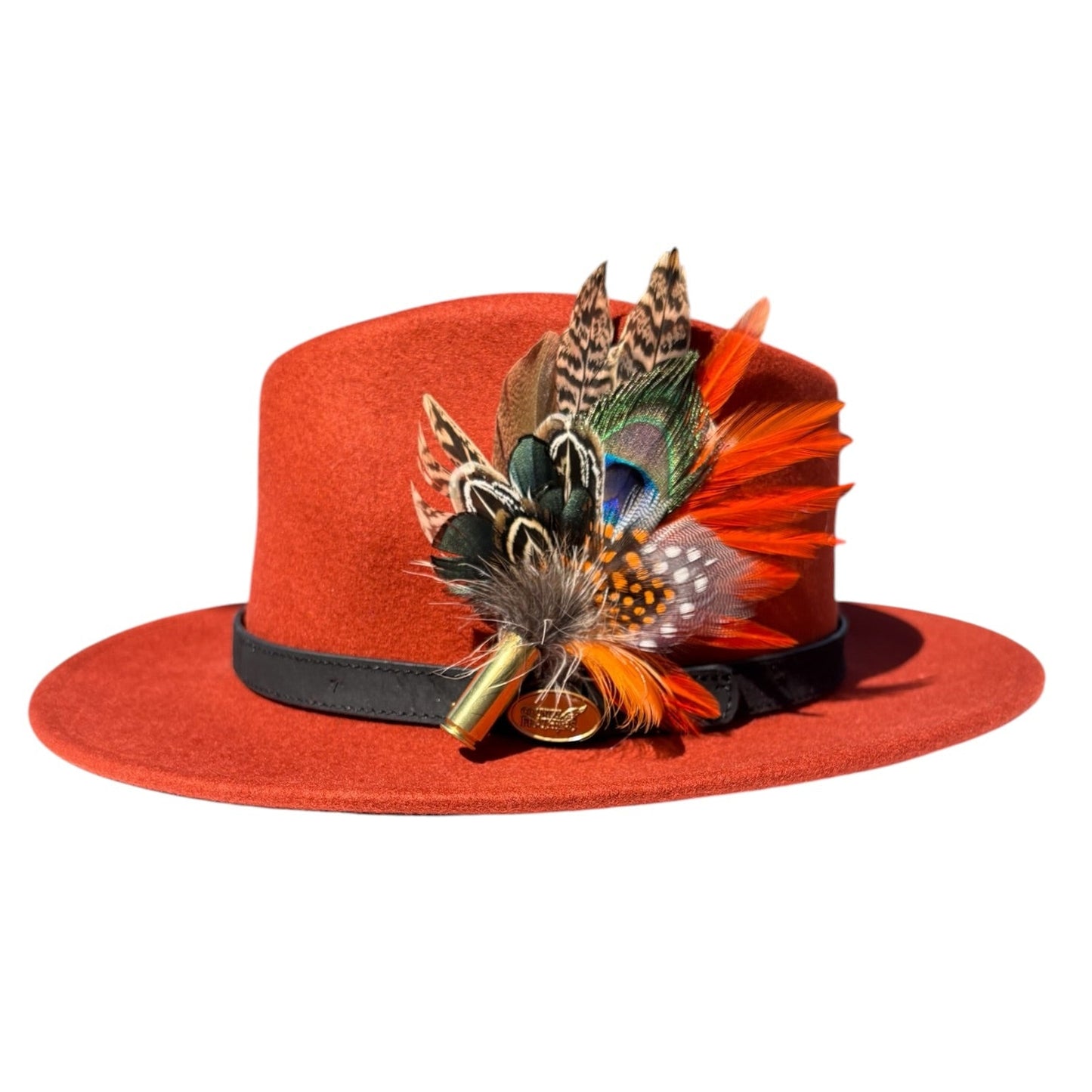 Peacock, Rooster, Guinea Fowl, Goose & Pheasant Feather Hat Pin CFP872