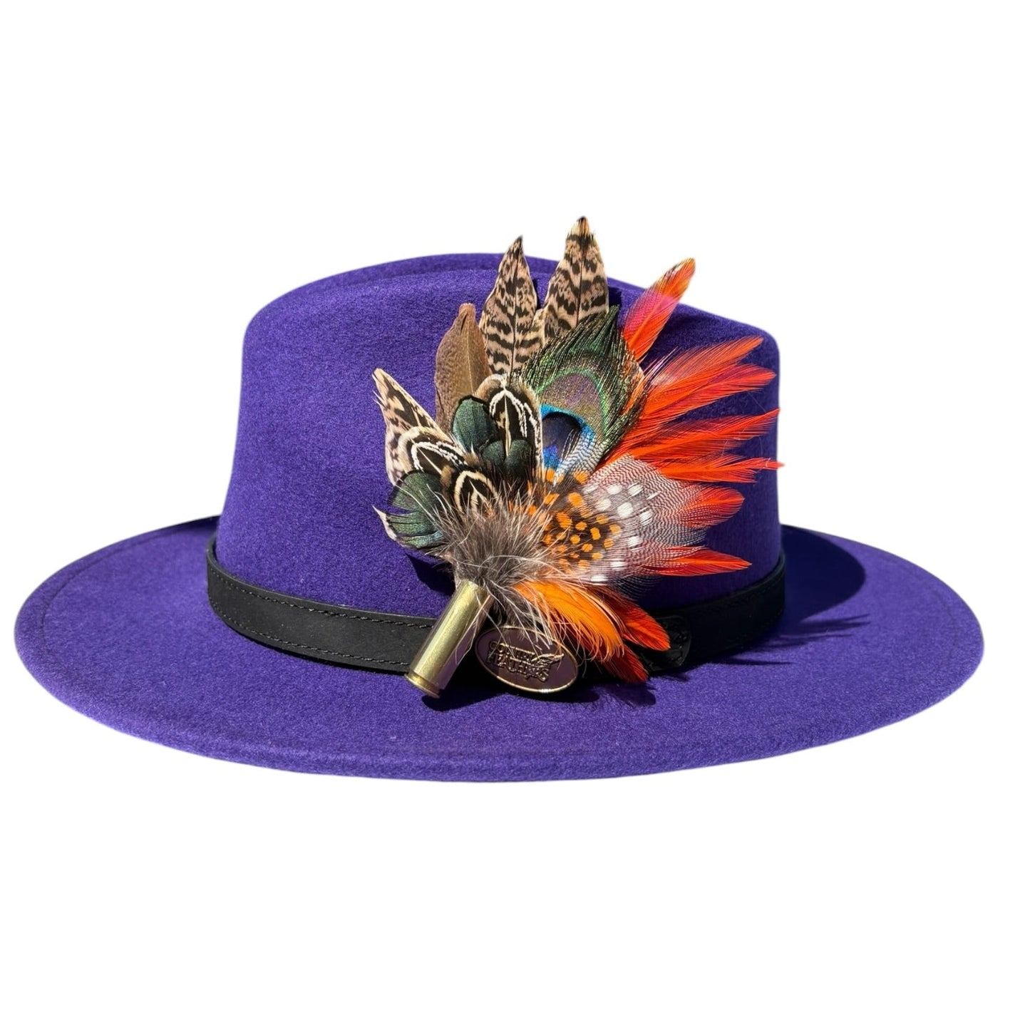 Peacock, Rooster, Guinea Fowl, Goose & Pheasant Feather Hat Pin CFP872