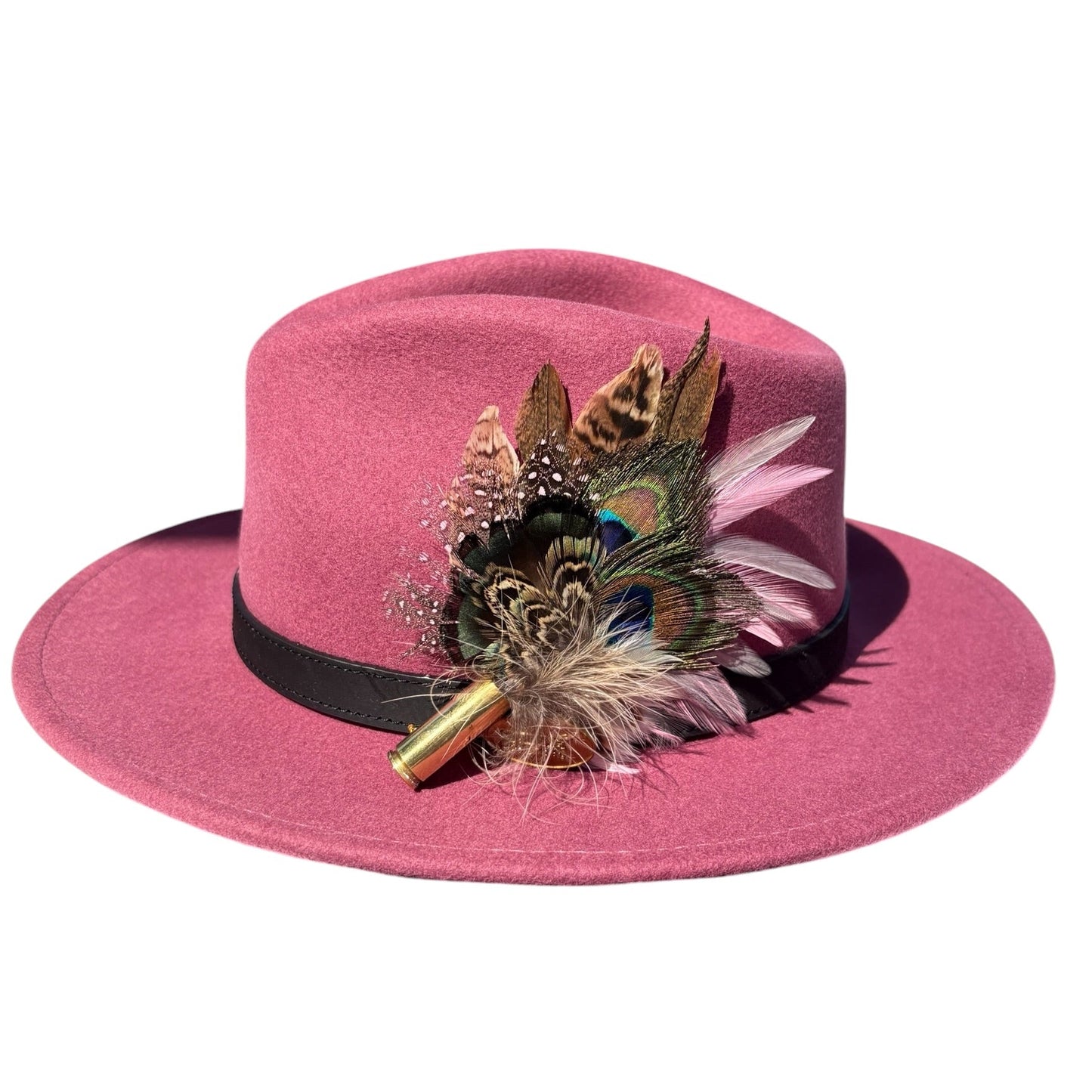 Peacock, Rooster, Guinea Fowl & Pheasant Feather Hat Pin CFP873