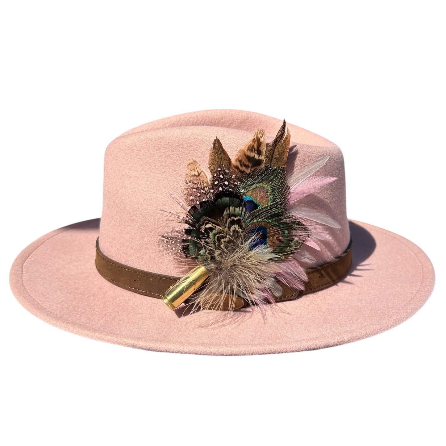 Peacock, Rooster, Guinea Fowl & Pheasant Feather Hat Pin CFP873