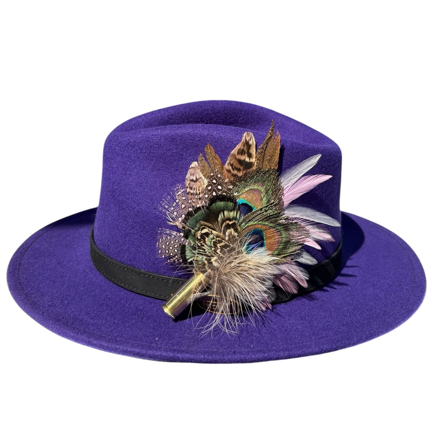 Peacock, Rooster, Guinea Fowl & Pheasant Feather Hat Pin CFP873