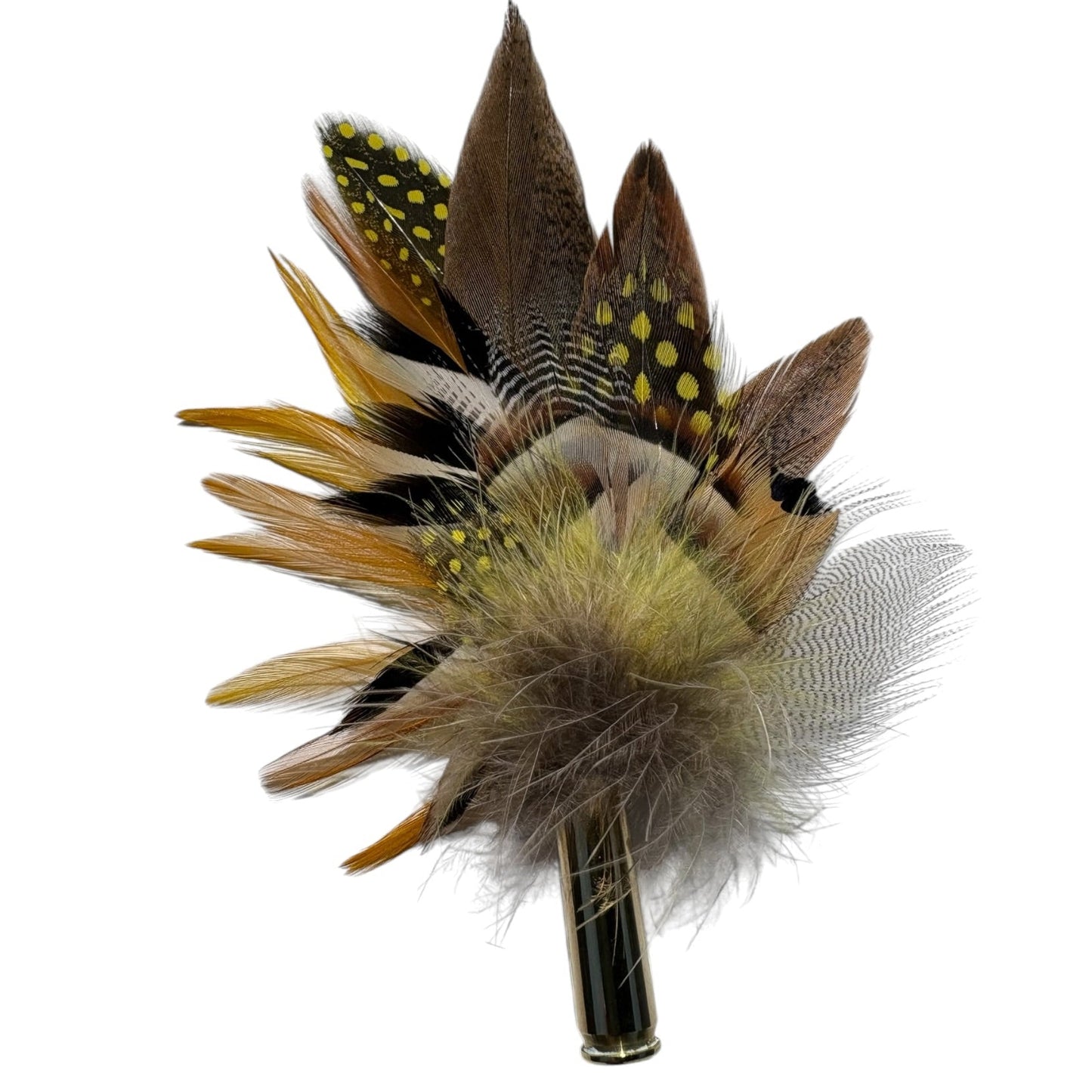Partridge, Guinea Fowl, Rooster, Duck & Pheasant Feather Hat Pin CFP880