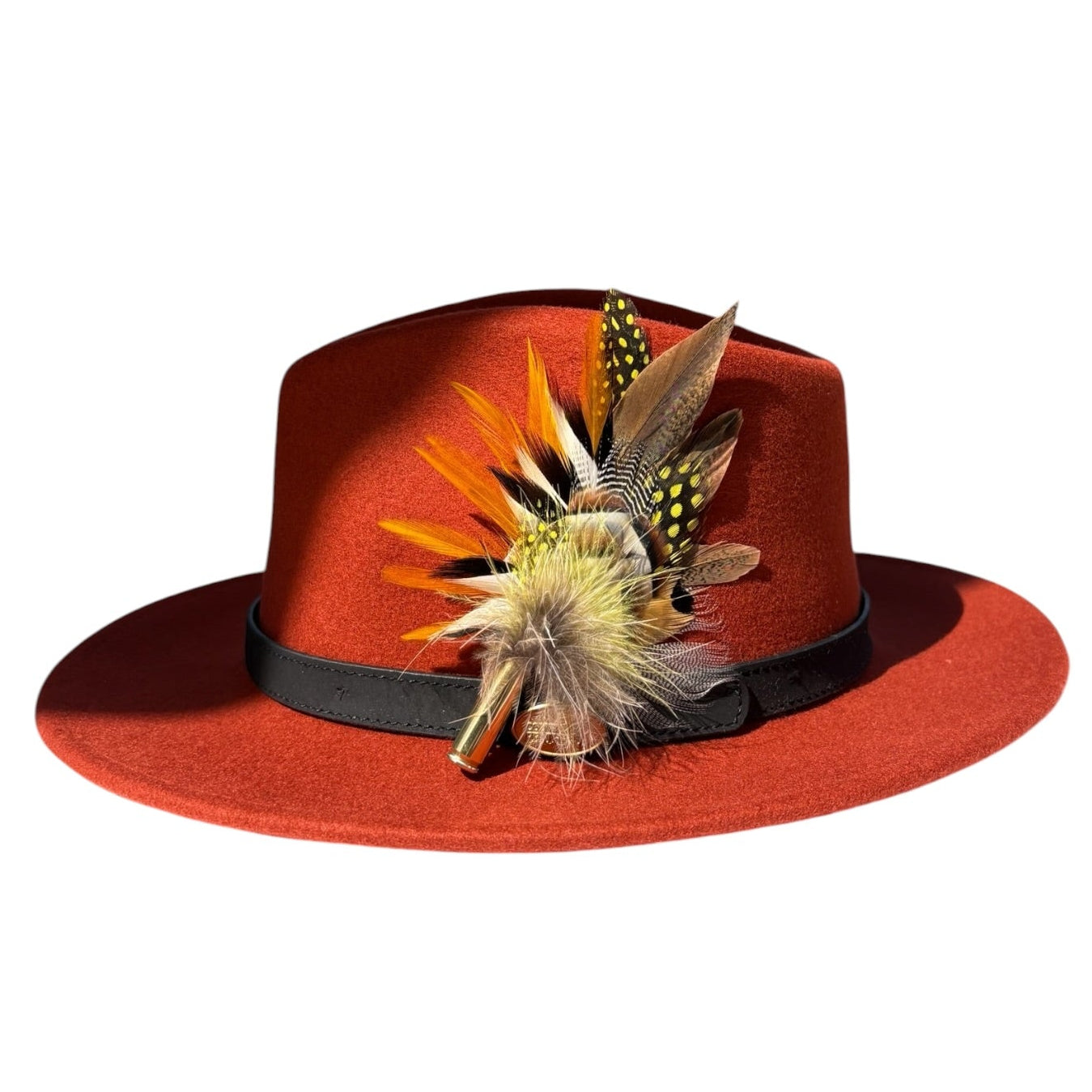 Partridge, Guinea Fowl, Rooster, Duck & Pheasant Feather Hat Pin CFP880