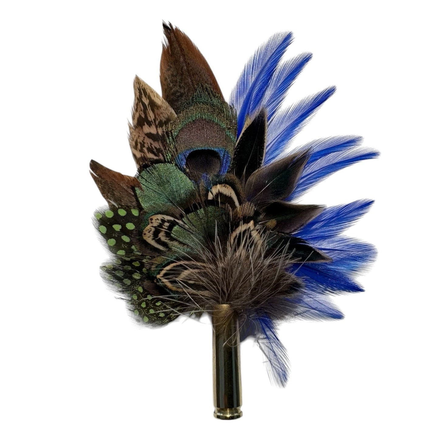 Peacock, Rooster, Guinea Fowl & Pheasant Feather Hat Pin CFP881