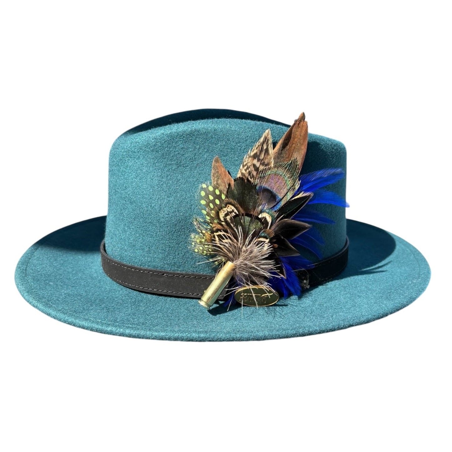 Peacock, Rooster, Guinea Fowl & Pheasant Feather Hat Pin CFP881