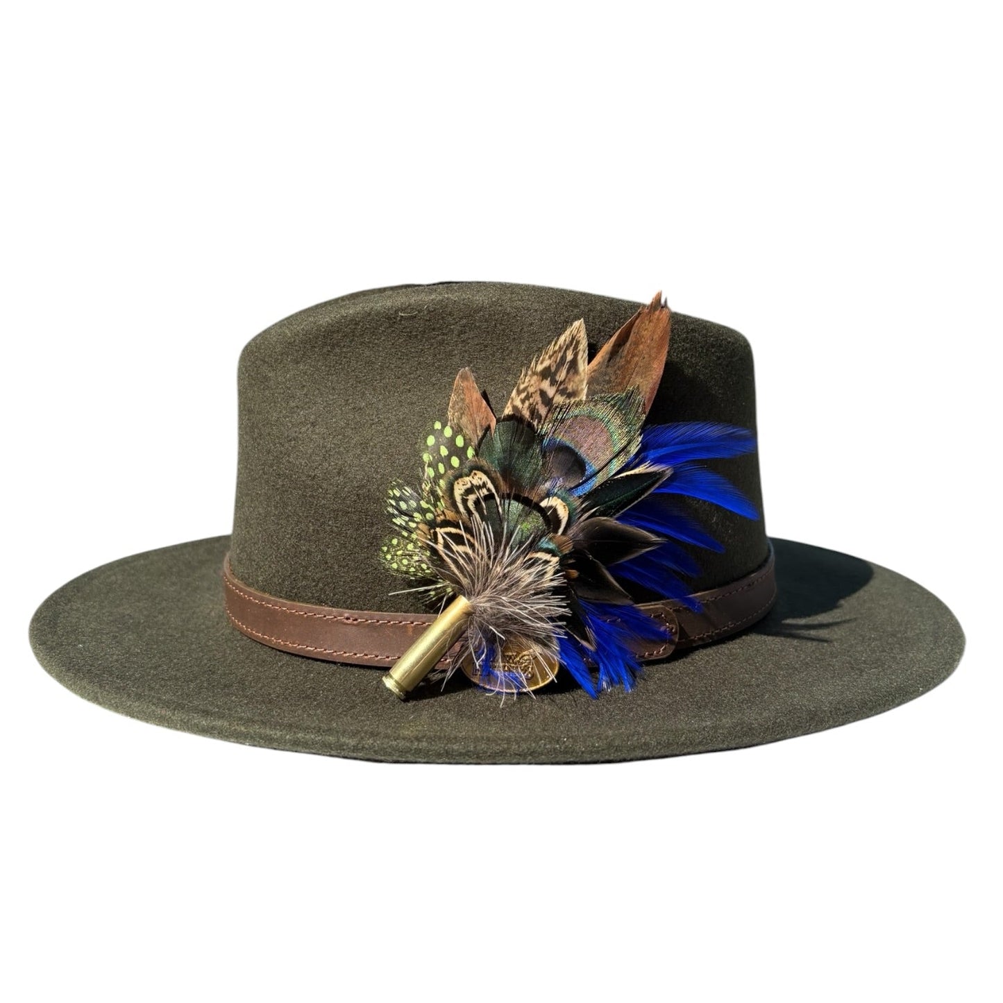 Peacock, Rooster, Guinea Fowl & Pheasant Feather Hat Pin CFP881