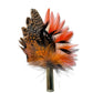 Teal, Duck, Rooster, Guinea Fowl & pheasant Feather Hat Pin CFP882