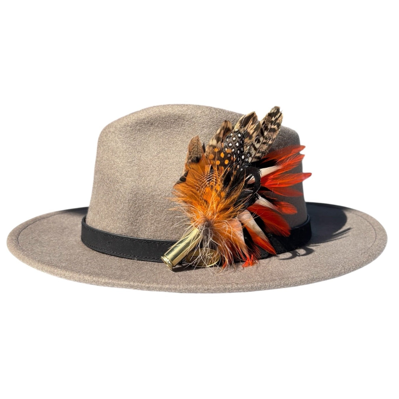 Teal, Duck, Rooster, Guinea Fowl & pheasant Feather Hat Pin CFP882