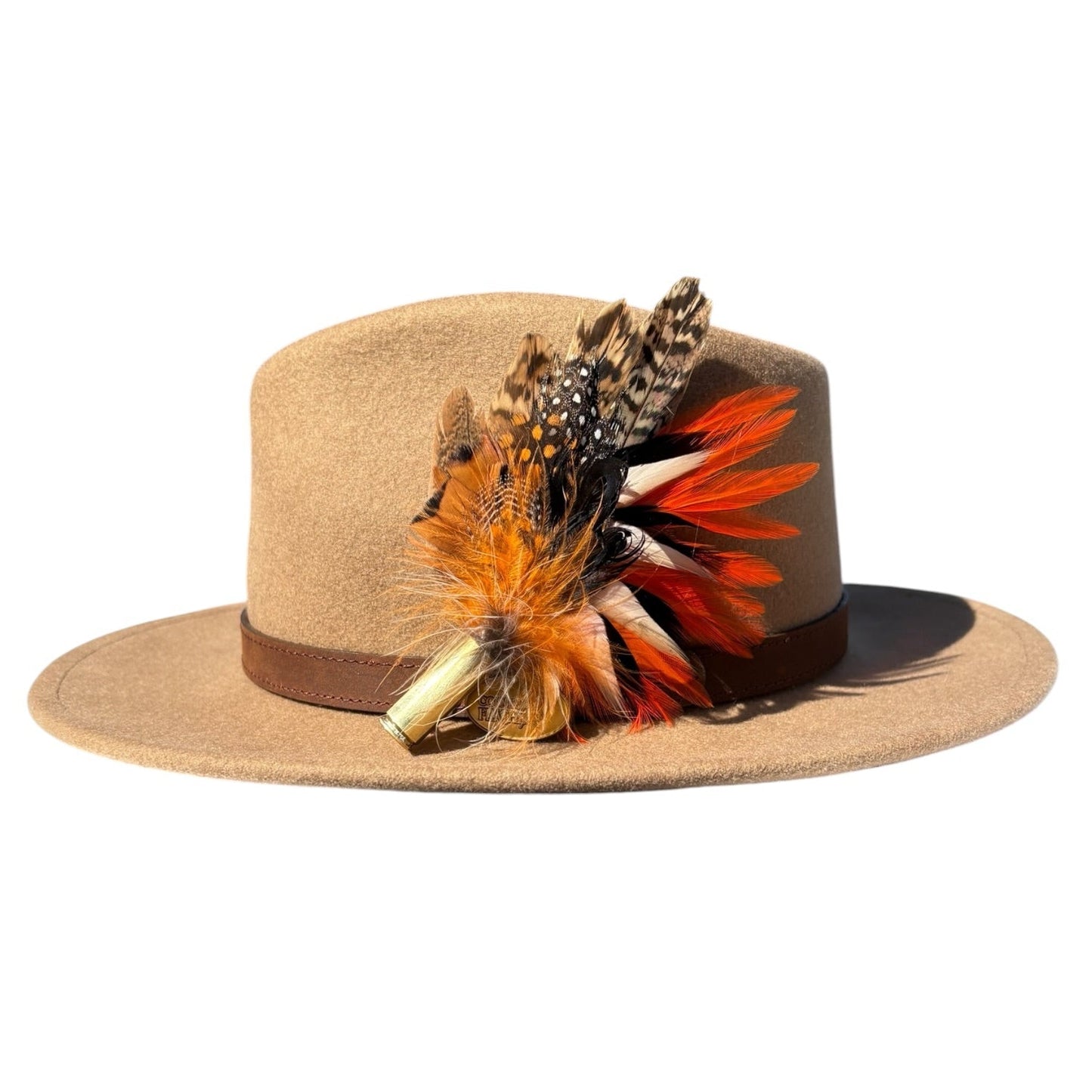 Teal, Duck, Rooster, Guinea Fowl & pheasant Feather Hat Pin CFP882