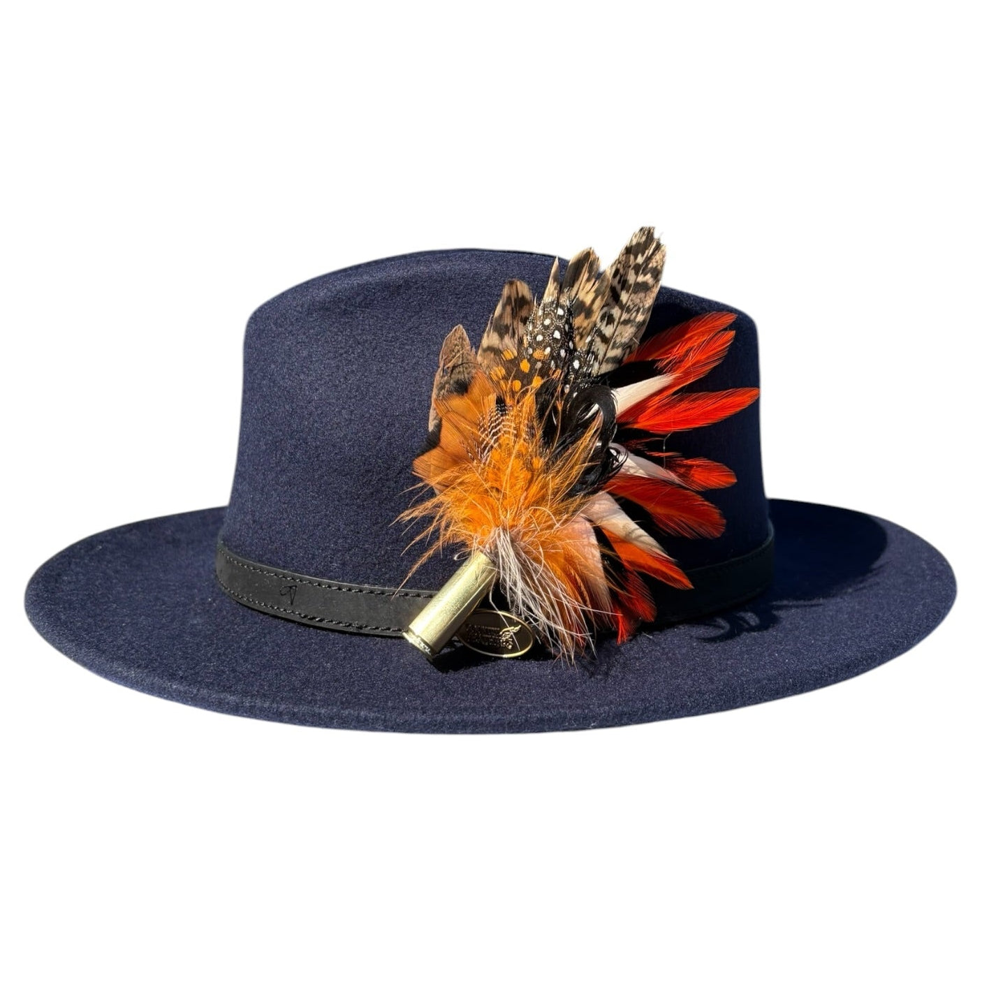 Teal, Duck, Rooster, Guinea Fowl & pheasant Feather Hat Pin CFP882