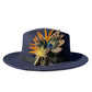 Teal, Peacock and Natural Feather Hat Pin CFP883