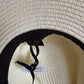 Fedora Straw Hat with Burgundy Ribbon Band CFSH04