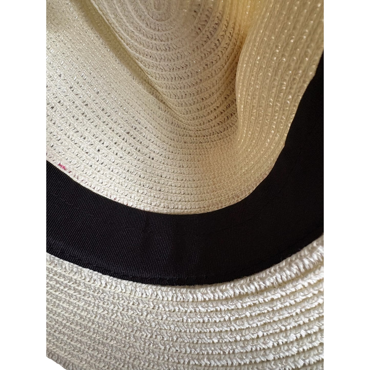 Fedora Straw Hat with Burgundy Ribbon Band CFSH04