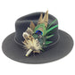 Emerald Green and Natural Feather Hat Pin (CFP826)