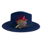 Red & Natural Feather Hat Pin (CFP723)