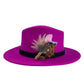 Pink & Natural Feather Hat Pin (CFP724)