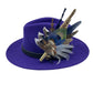 Blue, Grey & Natural Feather Hat Pin (CFP678)