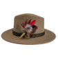 Red & Natural Feather Hat Pin (CFP722)
