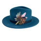 Pink & Natural Feather Hat Pin (CFP729)