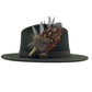 Black, White & Natural Pheasant Feather Hat Pin (CFP768)