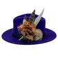 Coffee, Peach & White Feather hat Pin (CFP414)