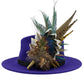 Teal, natural, brown, blue, green & gold Feather Hat Pin (CFP796)