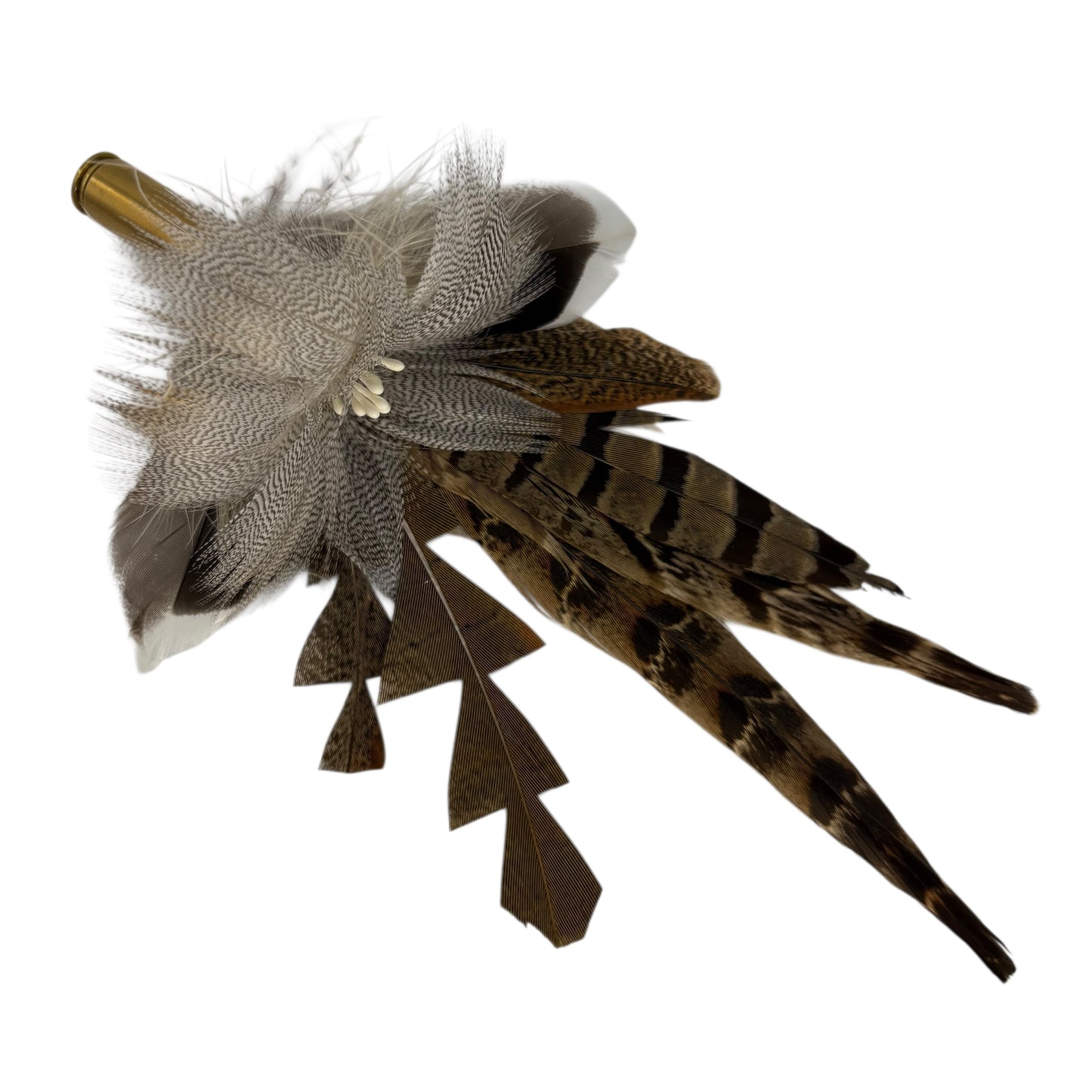 Natural Feather Hat Pin (CFP808)