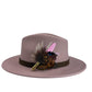 Pink & Natural Feather Hat Pin (CFP729)