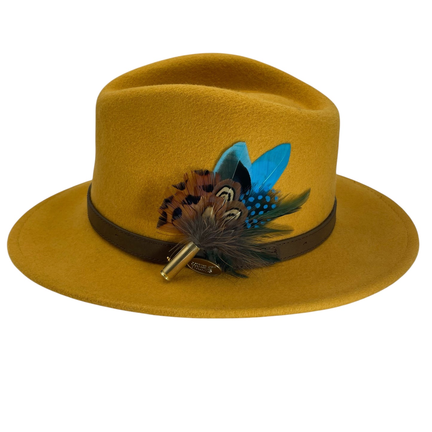 Light Pink & Natural Feather Hat Pin (CFP732)