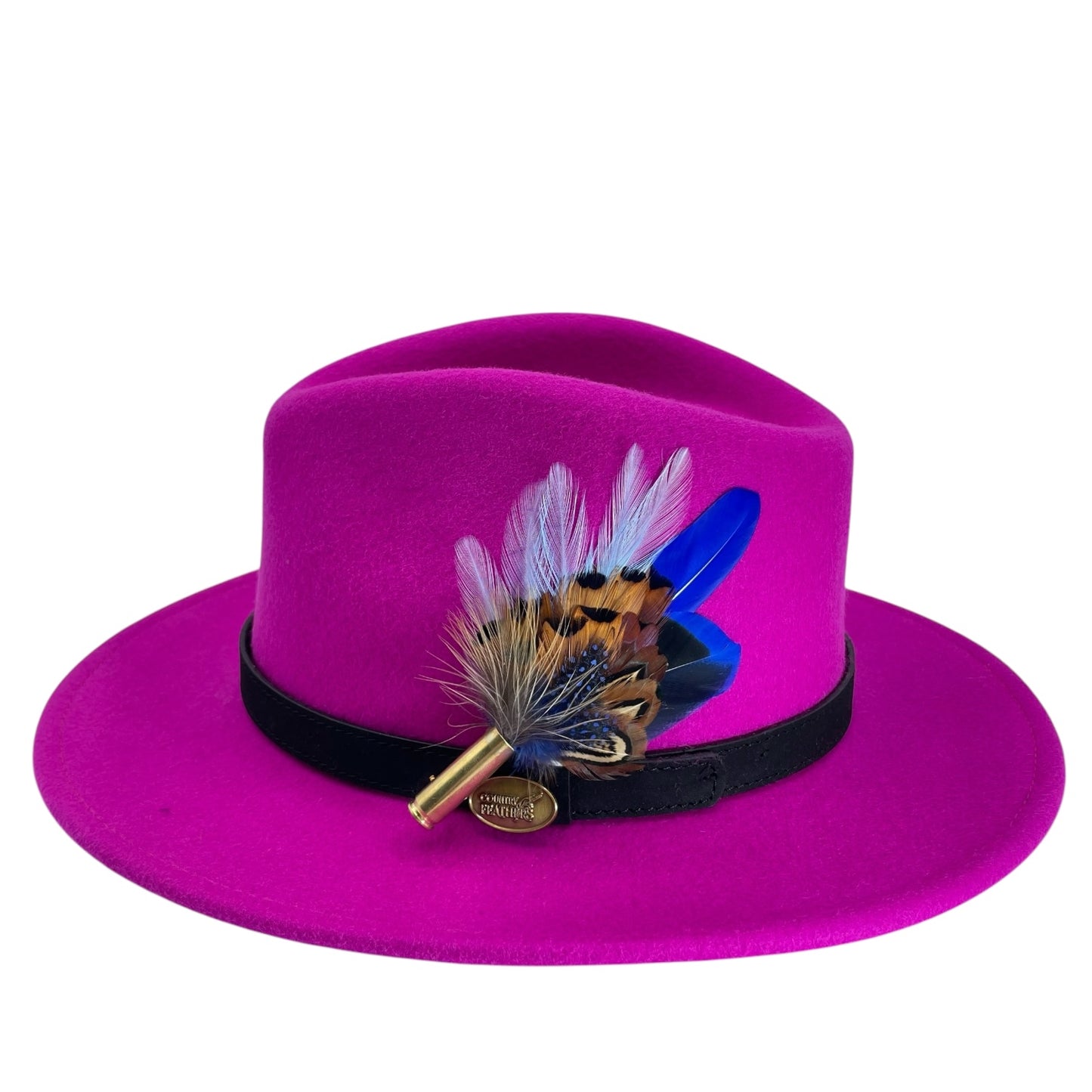 Blue & Feather Hat Pin (CFP735)