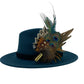 Peacock, Rust & Natural Feather Hat Pin (CFP757)