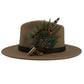 Green & Natural Feather Hat Pin (CFP758)