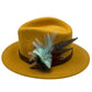 Pale Aqua & Natural Feather Hat Pin (CFP475)