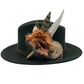 Coffee, Peach & White Feather hat Pin (CFP414)