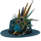 Navy, Green & natural Feather Hat Pin (CFP797)