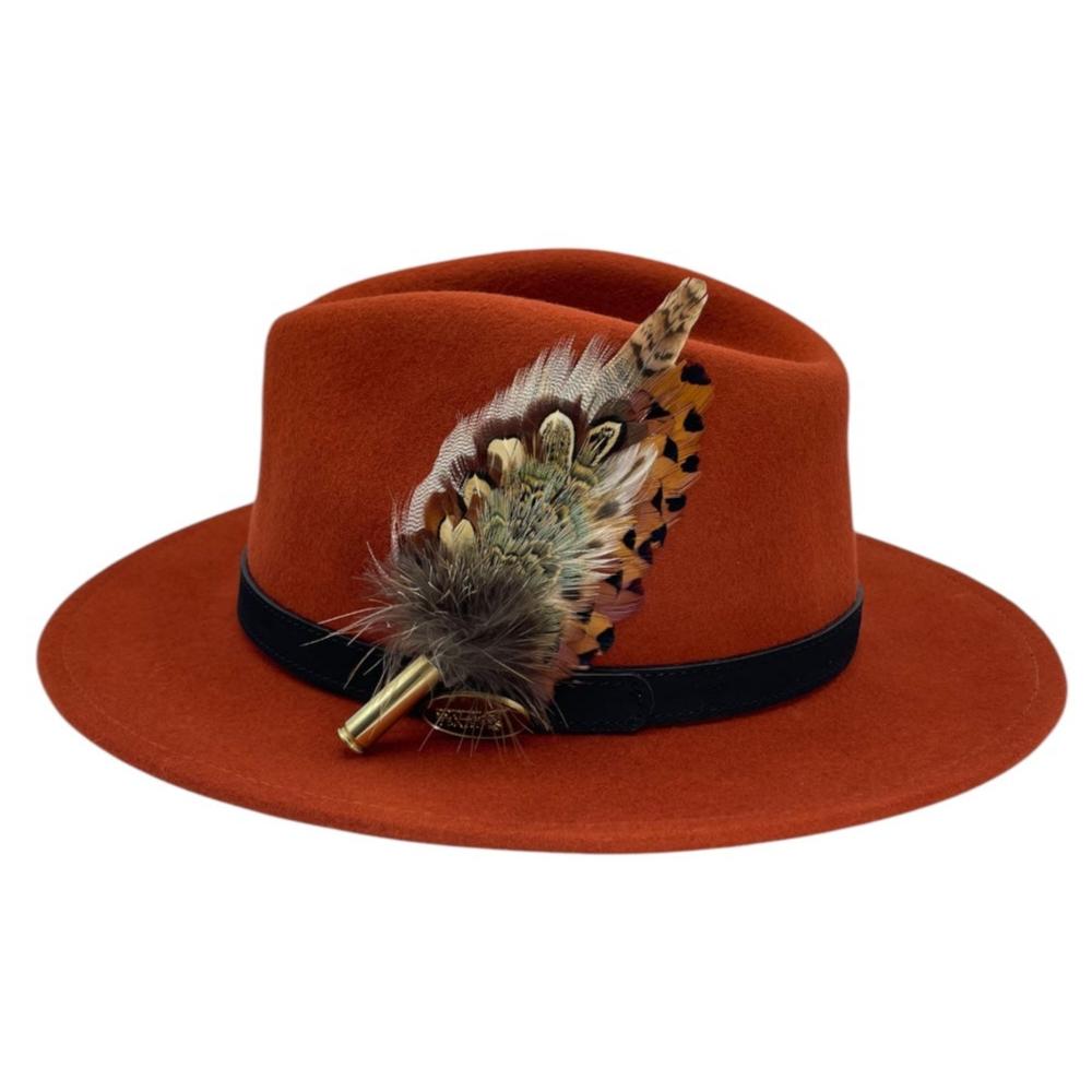 Natural Feather Hat Pin (CFP711)