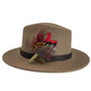 Red & Natural Feather Hat Pin (CFP723)