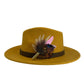 Pink & Natural Feather Hat Pin (CFP729)