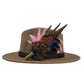 Light Pink & Natural Feather Hat Pin (CFP759)