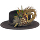 Peacock, Rooster & Natural Pheasant Feather Hat Pin (CFP774)