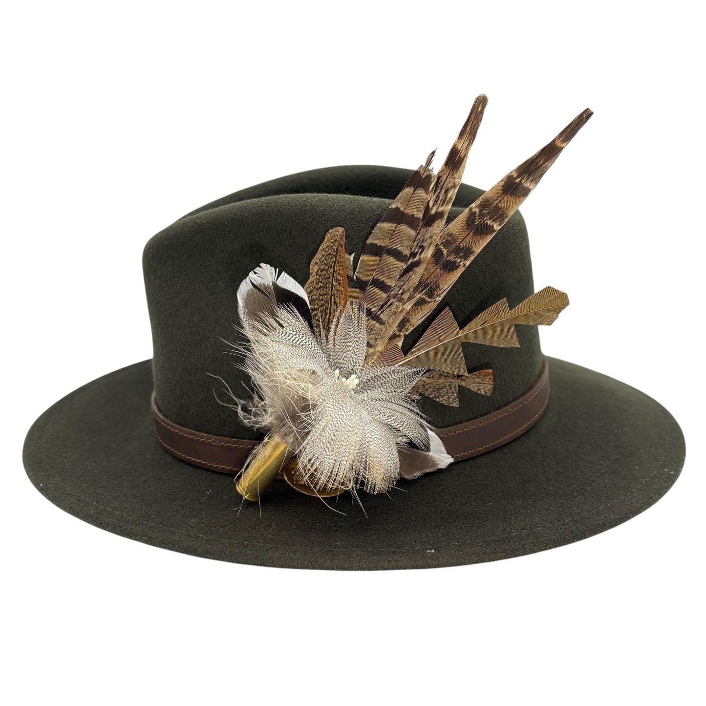 Natural Feather Hat Pin (CFP808)